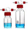 UKFengHeng Lab Graduated Gas Washing Bottle Borosilicate Glass Lab Buffer Bottle Chemistry Lab Glassware Kit (500ML)