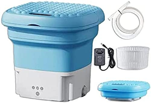 Mini Portable Folding Washing Machine Portable Washing Machine Mini Washing Machine Portable Washing Machines Folding Washing Machine For Wash Baby Clothes Apartment Dorm Travelling Gift,Blu