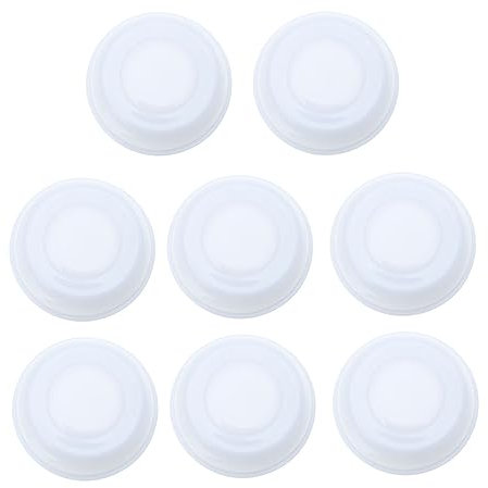 SECFOU 8 Stück Muttermilch Auffangdeckel Flaschendeckel Ersatzdeckel Weiße Lippen Für Muttermilchflaschen