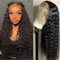 Water Wave Lace Front Wigs Human Hair 13x6 for Women 180% Density Deep Curly Lace Front Wigs Brazilian Hair Wig Glueless Wet and Wavy Wig Pre Plucked with Baby Hair Natural Black 22 Inch