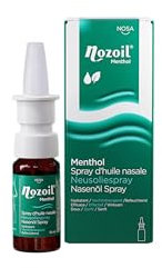 NOSA Nozoil Menthol | Nasenspray | Trockene Nase | Erkältung | Natürlich | Ein frischer Hauch von Menthol | Sesamöl