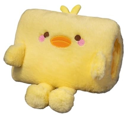 Stilvoller pelziger Handwärmer für Damen und Kinder, schönes Tierthema, Büro, pelzige Handmuffs für Winterwärme, Kleines gelbes Küken