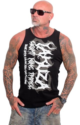 Yakuza Herren Pest Slim Tanktop Shirt