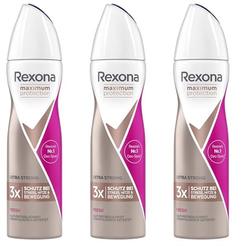 3x Rexona Maximum Protection Fresh Anti Transpirant Spray je 150ml 48h Schutz