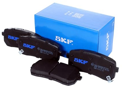 SKF Scheibenbremse Bremsbelag mit Bohrungen für Anti-Quietsch-Platte VKBP 91103 A - 4er Set Hinterachse Höhe 77 mm Länge 134 mm Breite 83 mm | Kompatibel mit: KIA SORENTO III