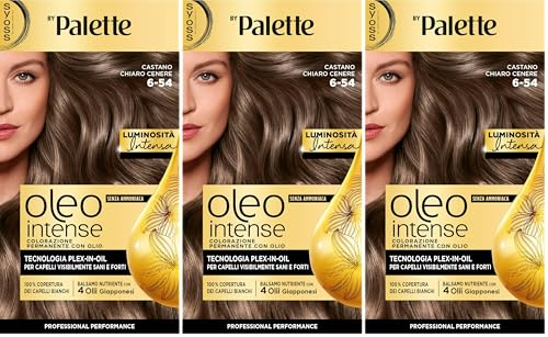 Syoss by Palette Oleo Intense, 6-54 Castano Chiaro Cenere (Confezione da 3)