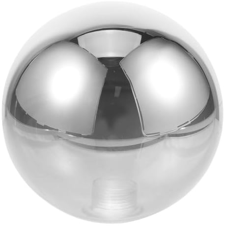 Ciieeo Lampenschirm Glas Kugel G9 12 cm Grau Für Pendelleuchte | Glasmaterial, Grau Farbton, Für Pendelleuchte Und Kronleuchter, 1 X Lampenschirm