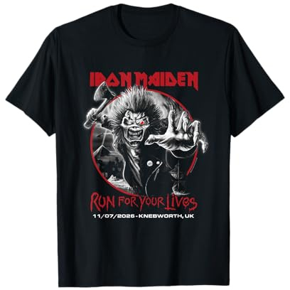 Iron Maiden Run for Your Lives Tour 2026 Knebworth T-Shirt