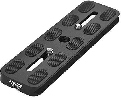 Andoer 140mm Quick Release compatible with Arca Swiss QR Clamp