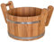 Waldmeister Bonpos Aufgusskübel 23 Liter Sauna Eimer Holz Eiche Pflanzkübel D 43cm Garten Terrasse