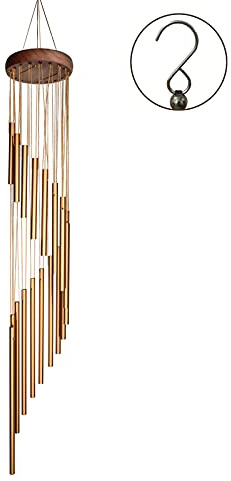 SuninYo Wind Chimes for Outside,Memorial Windchimes Outdoor Clearance,36 inches Memorial Wind Chimes with S Hook for Home Garden Decoration