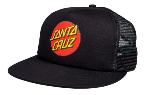 Santa Cruz Classic Dot snapback truckerpet black