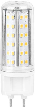 Haofy Bombillas de LED G12, 10W Lámpara de Luz de Maíz de 2 Pines, Cálido/Blanco Frío, Bombilla LED Tipo Maíz para Iluminación de Calles, Almacenes y Garajes, con Base G12 (Blanco Cálido)