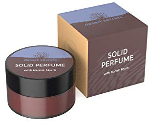 Desert Secrets Solid Perfume - festes Naturparfüm mit ätherischen Ölen, Jojoba-Öl, lang anhaltender Duft, Naturkosmetik - 14 g