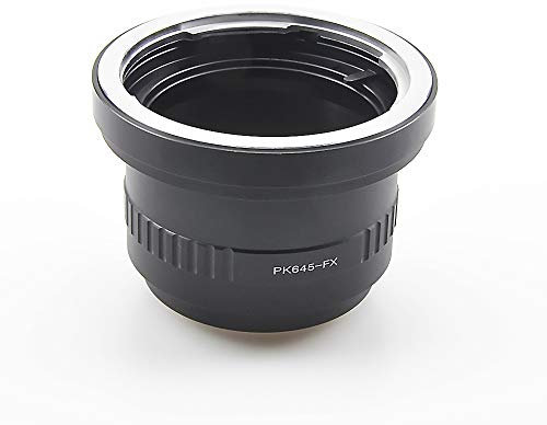 PK645-FX Objektiv Adapter Adapterring,für PK 645 (P645) SLR-montieren Objektive Kompatibel für FX (X-Mount) Kamera:X-A1,X-A2,X-A3,X-A10,X-M1.X-T1,X-T2,X-Pro1,X100F,X100T,X70,X30,XQ2