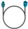 Vecys Fakra Z Adapterkabel 25 cm 9.84 Zoll Verlängerungskabel Universum FAKRA-Stecker an FAKRA Buchsenantennenadapter RG 174 Typ Z Kabel für universelle GPS Antennen Navigationssystem DAB