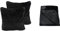 Amago Kuscheldecke (130 x 170 cm) + Kissenbezug 2er Set (50 x 50 cm), Cashmere-Feeling - Schwarz