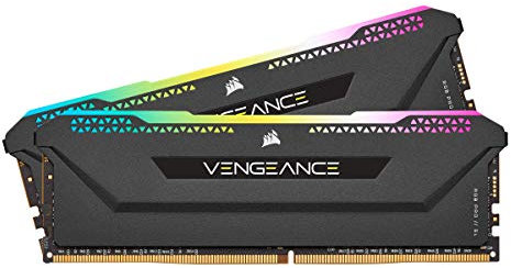 Corsair Vengeance RGB Pro SL 64GB (2x32GB) DDR4 3200MHz C16 Memoria de Sobremesa (10 Leds RGB ultrabrillantes, Compatible con Intel XMP 2.0, Intel Z390, AMD Serie 300/400, AMD X570) Negro