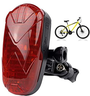 Bike GPS Tracker with LED Light Anti Theft Real-Time Bicycle Tracker Device 1800mAh Waterproof SOS Overspeed Alarm GPS Locator Lifetime Free APP/Platform No Subscription for Bicycle/Motorbike