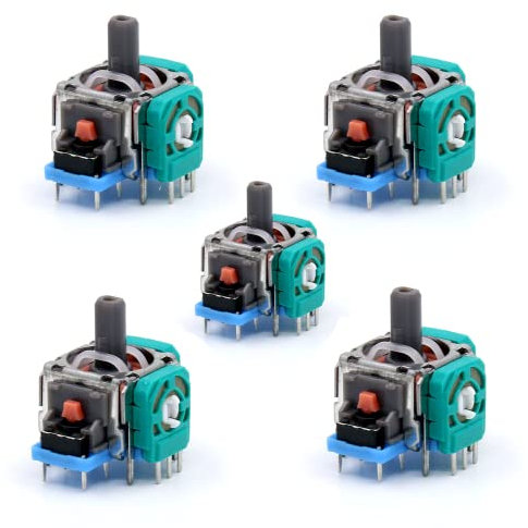 Axinyue PS4 Joystick AnalóGico 3D Joystick De Palanca AnalóGica Ps4 Xbox AnalóGico,Stick AnalóGico Para Controlador PS4 Joystick AnalóGico De Repuesto,Reemplazo De Palanca AnalóGica, verde, 2.3x1.8