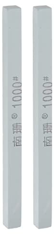 sourcing map 2pcs Sharpening Stones 1000 Grit 150mm Green Silicon Carbide Knife Polishing Whetstone