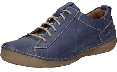 Josef Seibel Damen Low-Top Sneaker Fergey 56,Weite G (Normal),Wechselfußbett,Strassenschuhe,Sportschuhe,Turnschuhe,dunkelblau,44 EU