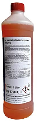 sonntagseifen WC-Grundreiniger, Konzentrat, 1 l, biologisch abbaubarer Badreiniger, für säurebeständige Oberflächen, Saure Lösung