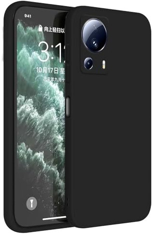 Topme Handyhülle Hülle Fur Xiaomi MI 13 Lite (6.55 Inches) Case Schutzhülle, Hautschutz Aus TPU Silikonhülle - Schwarz