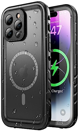 SPORTLINK for iPhone 14 Pro Max Waterproof Case - 360 Full Body Protective Magnetic Case [Built in Screen/Camera Protector][Compatible with MagSafe] Shockproof Dustproof IP68 Underwater Phone Case