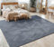 Paco Home Teppich Wohnzimmer Schlafzimmer Kurzflor Skandinavisches Boho Muster Geometrisch Rauten Motiv Einfarbig Weich Modern, Grösse:80x150 cm, Farbe:Anthrazit 3