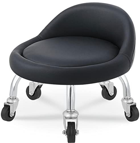 DECOTE Low Roller Seat Hocker mit Universal Swivel Wheels Sitze Stuhl Hocker Rolling Hocker Sitz auf Rädern für Home Office Fitness kk