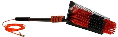 Genius Telescopic Hydrocleaner Teleskopbürste mit Teleskopstange 4,6 M, Hydroreiniger mit Wasseranschluss für Dach Fenster Auto Wohnwagen Fensterwischer inklusive Schwamm Wischer, verstellbar 6-TLG.