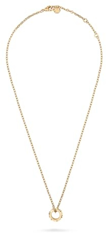 Philipp Plein Damen-Kette Edelstahl, recycelt, Kristall 6 Zirkonia One Size, Gelbgold 32026373
