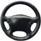 Schwarzer Leder-Auto-Lenkradbezug, für Mercedes Benz W203 C-Klasse 2001-2007, handgenähter Auto-Lenkradbezug