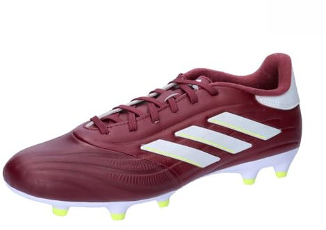 adidas COPA Pure 2 League FG Fußballschuhe Herren, Shadow Red/Cloud White/Team Solar Yellow 2, 43 2/3 EU