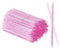100 Pcs Plastic Sticks, Manicure Cuticle Pedicure Double-End Wood Cuticle Pusher Nail Cleaner Art Manicure and Pedicure Tools (Pink)