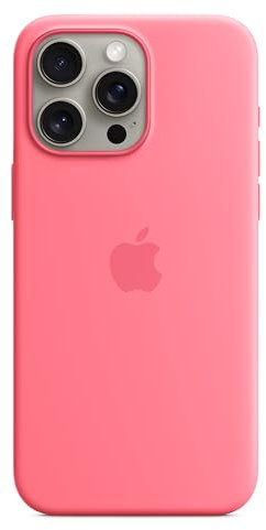 Apple iPhone 15 Pro Max Silicone Case with MagSafe - Pink 