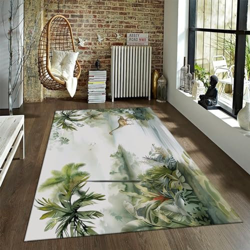 Via Vela Dino-Teppiche für Kinderzimmer - 40x60 cm - Polyester - Rutschfest - Niedriger Stapel - Tropisch