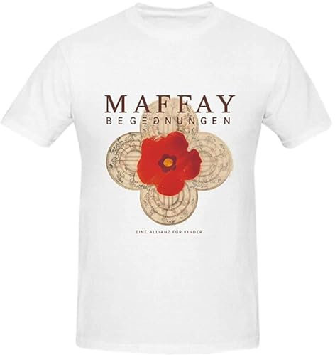 at Peter Maffay Begegnungen Eine Allianz Summer T Shirts for Men Round Neck White L