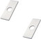 2Pcs 6inch Stainless Steel Faucet Base Hole Cover for Kitchen & Bathroom Silver