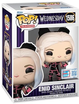 Funko Pop! Wednesday - Figura de vinilo de Enid Sinclair, la familia Addams, disfraz de gato