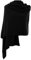 MAPIMANIA - Stola Damen Cashmere Winter Made in Italy, eleganter Schal aus Wolle und Kaschmir, Maxi-Schal, Schultertuch für Zeremonien, Schwarz , 220 x 80