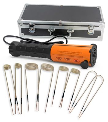 Solary 1200W Induktion Bolzen Heizer Werkzeug - 220V Magnetische Mutter & Bolzenentferner mit 8 Spulen, schnelle Erwärmung Induktion Werkzeug für verrostete Schraube Entfernung
