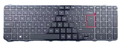 Clavier pour Ordinateur Portable for HP Envy dv7-7200 Noir UK English Layout
