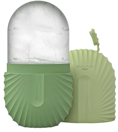 Ice Roller For Face And Eyes Silicone Facial Skin, Naturally Conditioning And Skin Care, De-Puff Eye Bags, Face Icers Reusable ice-cubes Roller For shrink-poress Anti Reduce Puffiness