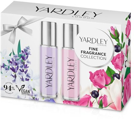 Yardley London Mini Fragrances Collection - English Lavender & Rose Fragrance, Gardenia & Cassis Perfume, Orchid & Vanilla Combo, Fresh & Elegant Scents for Daily Wear & Special Occasions for Women