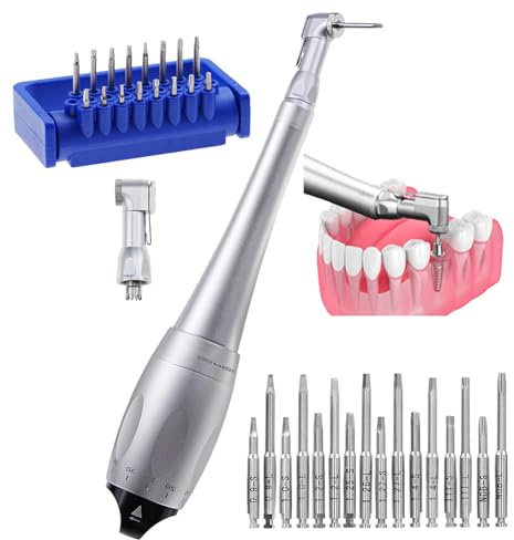 Kit De Clés Dynamométriques Dentaires, Tournevis Hexagonal Universel Pour Implants Avec 7 Couples De Serrage (5-35 N.Cm) + 16 Vis Universelles, Double Tête, Pour Cabinet Dentaire