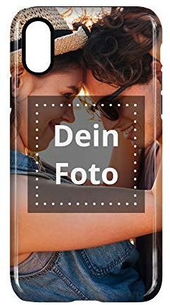 PhotoFancy Handyhülle iPhone® XS mit eigenem Foto Bedrucken (Premium Bumper Rundum-Druck)