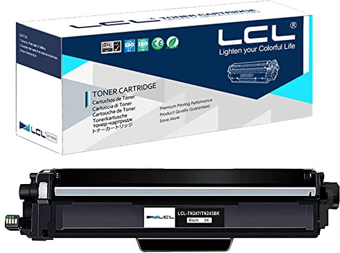 LCL Kompatibel Tonerkartusche TN243 TN247 TN-247 TN247BK TN-247BK 3000 Pages (1 Schwarz) Ersatz für Brother HL-L3210CW HL-L3230CDW HL-L3270CDW MFC-L3710CDW MFC-L3750CDW MFC-L3770CDW MFC-L3730CDW