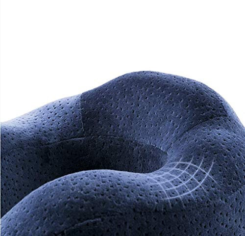 SMSOM Reise-Hals-Kissen-Memory-Foam-Reisekissen, U-förmiges Nackenkissen, Ultra-weiches Komfortables Kissen für Halsträger, super Leichter tragbare Kopfstütze, ideal für Flugzeugstuhl, Auto und Bett